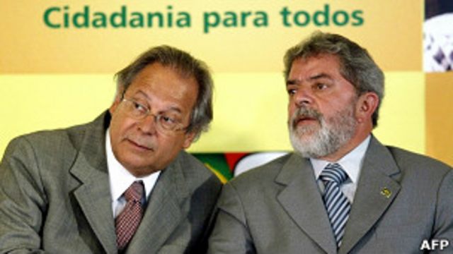 Lula e José Dirceu/AFP