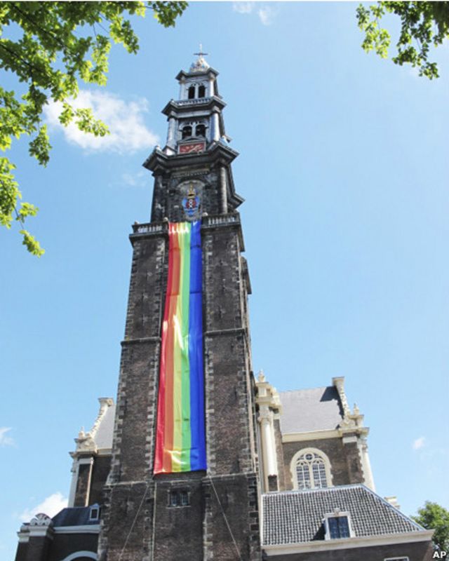 Desfile del orgullo gay en Ámsterdam.