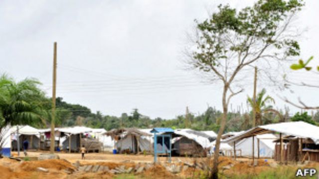 Le camp de réfugiés de Ampan au Ghana, où les autorités ont arrêté des Ivoiriens.
