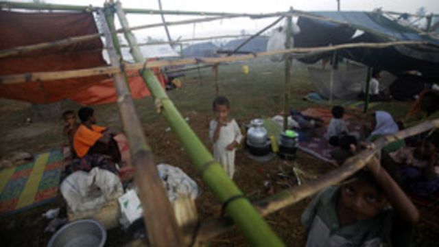 Muslim refugees in Rakhine State