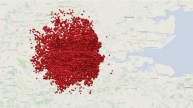 Создана первая интерактивная карта бомбежек Лондона - BBC News Русскаяслуж��а