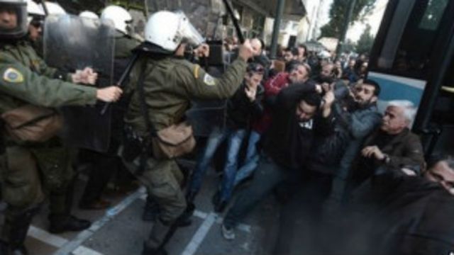Huelgas en Grecia