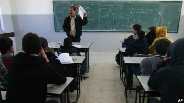 Sekolah di Ramallah, Tepi Barat.