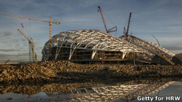 Строящийся в Сочи главный олимпийский стадион
