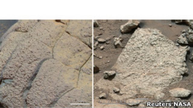 Два участка марсианской поверхности