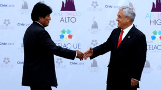 Evo Morales y Sebastián Piñera
