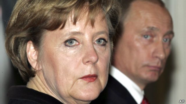 Ангела Меркель и Владимир Путин