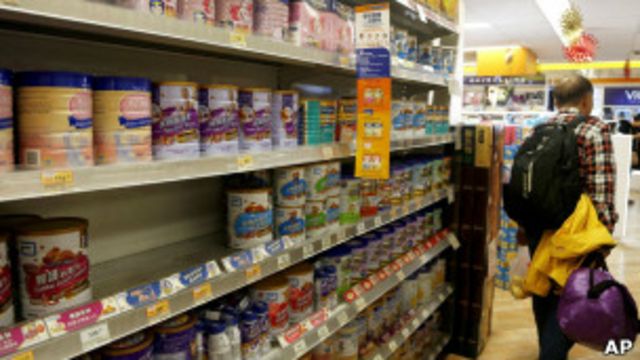 香港超市里的奶粉