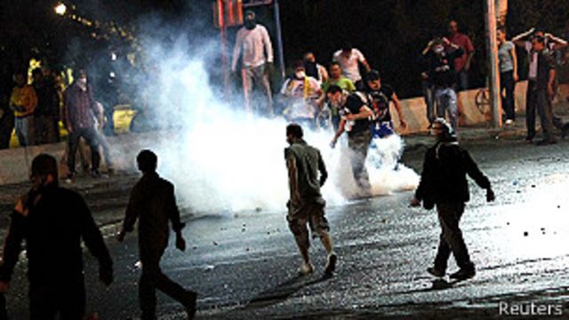 В ходе протестов в Стамбуле