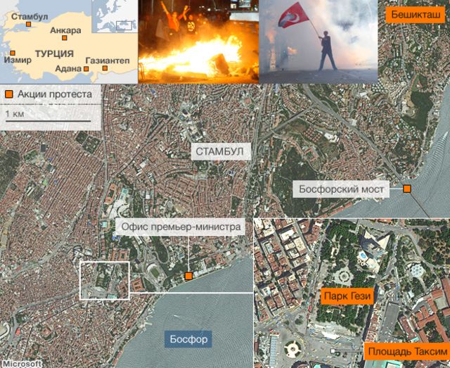 Карта Стамбула