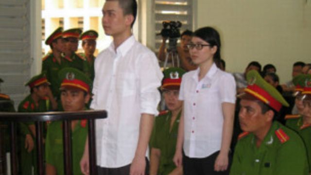 Phương Uyên và Nguyên Kha tại phiên sơ thẩm