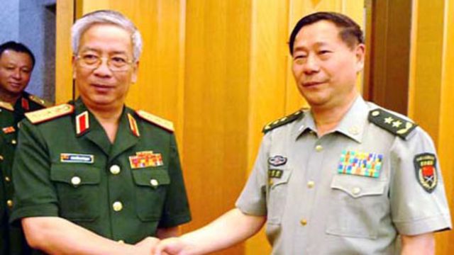 Hai ông Nguyễn Chí Vịnh và Thích Kiến Quốc tại Bắc Kinh