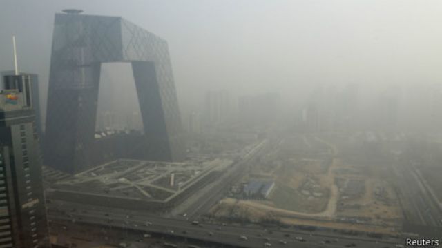 北京雾霾天气(14/01/2013)