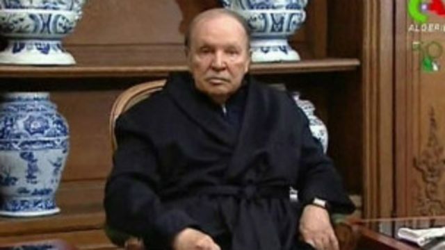 Le président Bouteflika, en convalescence depuis plusieurs mois. Le délit d'offense au président est lourdement sanctionné en Algérie