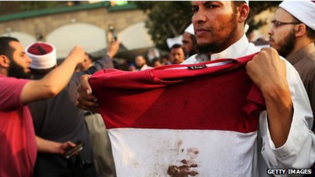 Протестующие сторонники Мурси