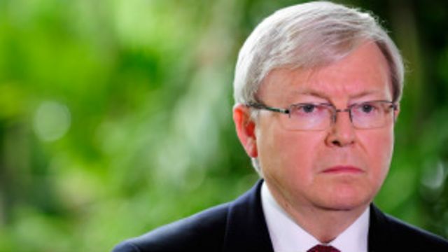 Umushikiranganji wa mbere wa Austraklia Kevin Rudd 16/07/2013