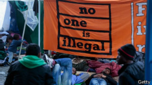 Акция протеста в Мюнхене