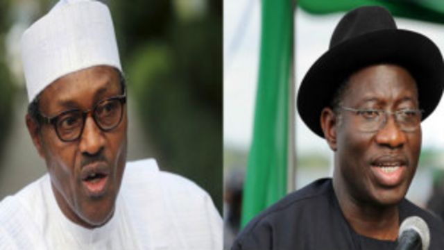 Muhammadu Buhari mai jiran gado da shugaba Jonathan mai barin gado