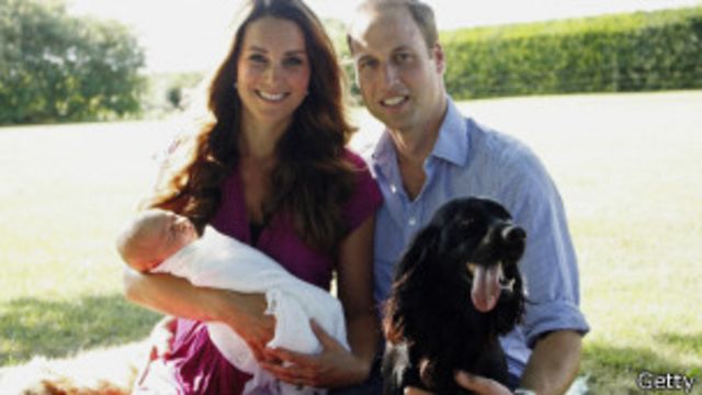 Foto de Kate, William y George