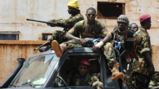 Des combattants du Séléka