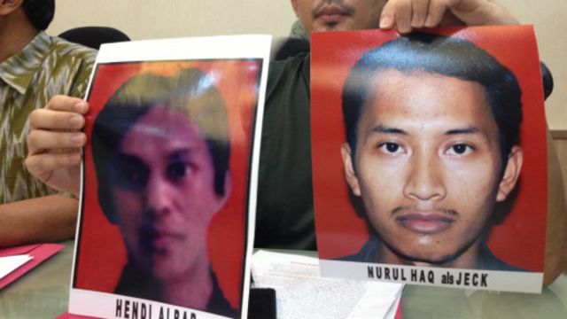 Polda merilis dua foto terduga kasus penembakan aggota kepolisian.