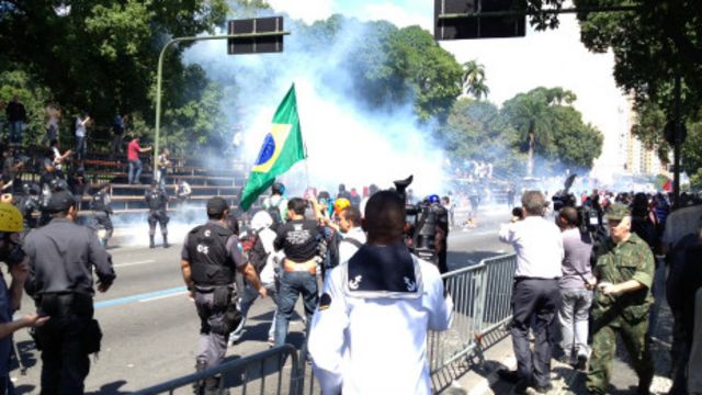 Pris&otilde;es e tumulto no Rio marcam protestos de 7 de Setembro - BBC News Brasil