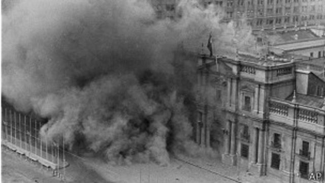 Bombarceo a La Moneda en 1973