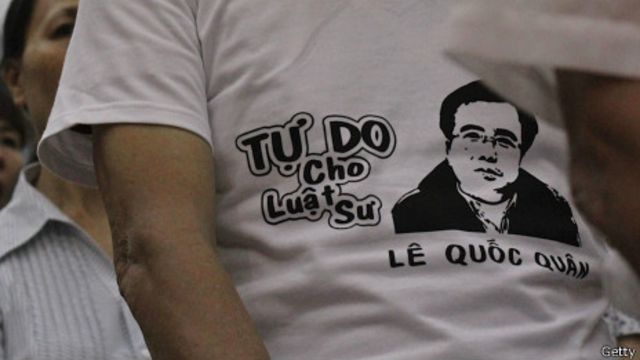 Ông Lê Quốc Quân là một trong những luật sư bất đồng chính kiến nổi tiếng ở Việt Nam