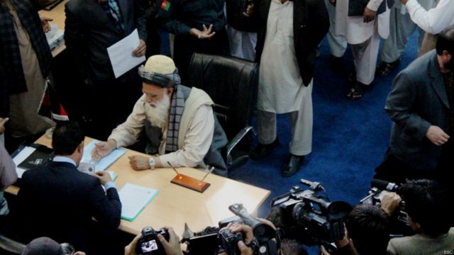 ثبت نام نامزدان انتخابات افغانستان به روایت تصویر Bbc News فارسی