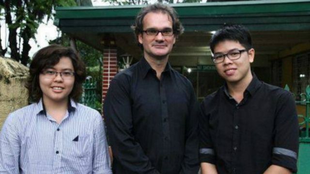 Các học viên Việt Nam và Phó Chánh Văn phòng Cao ủy Liên Hiệp Quốc về Nhân quyền Laurent Meilan