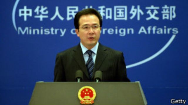 中国外交部发言人洪磊（库存图片）