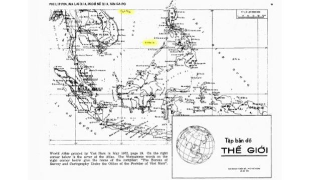 Bản đồ có 'Tây Sa, Nam Sa' mà Bộ Ngoại giao Trung Quốc nói là của chính phủ Việt Nam Dân chủ Cộng hòa