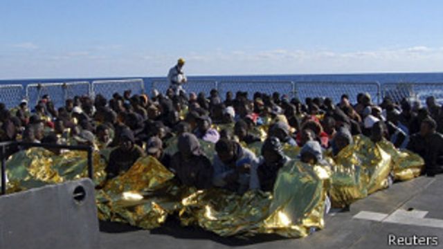Abimukira baba bagerageza kwinjira mu Burayi banyuze mu nyanja. Butaliyani