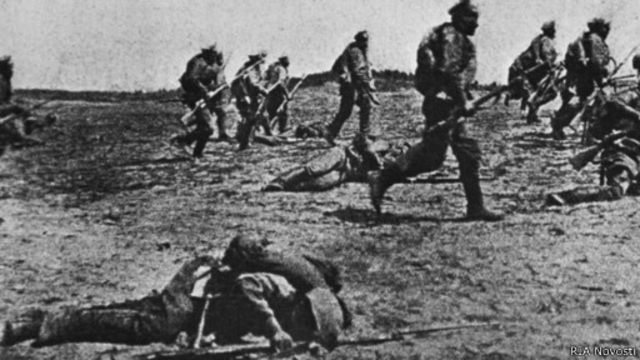 Наступление русских войск в Первой мировой