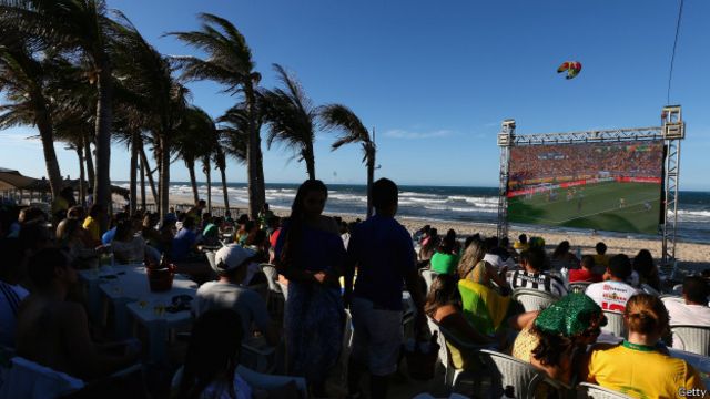 Fan fest em Fortaleza, na Copa das Confederações, em 2013 (Getty)