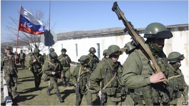 俄國軍隊已經實際控制了克里米亞地區