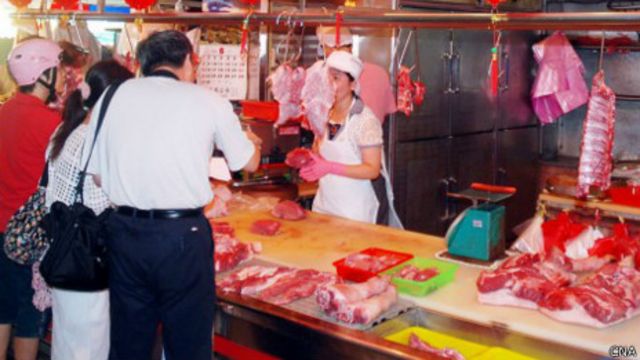 猪肉摊