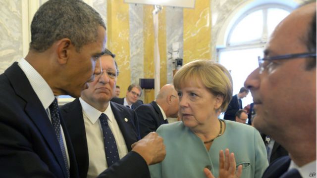 Obama, Merkel