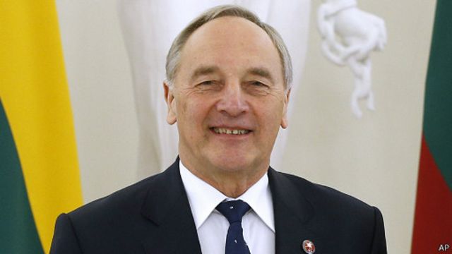Президент Латвии Андрис Берзиньш 