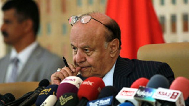 الرئيس اليمني عبد ربه منصور هادي 