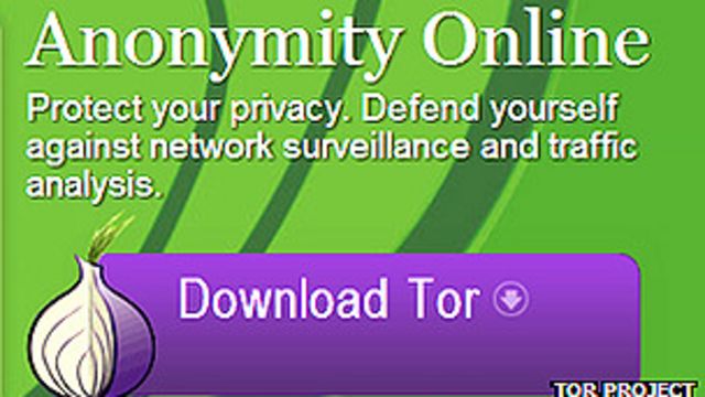 Imagen del navegador Tor