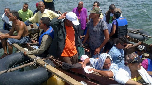 Balseros cubanos obligados a salir de las Islas Caimán - BBC News Mundo
