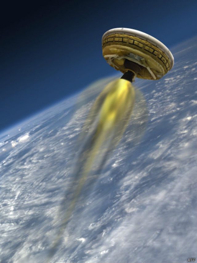 Испытана летающая тарелка для доставки грузов на Марс BBC News