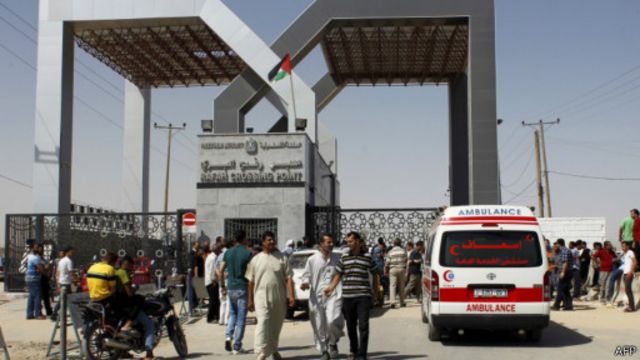 معبر رفح على الحدود المصرية مع قطاع غزة