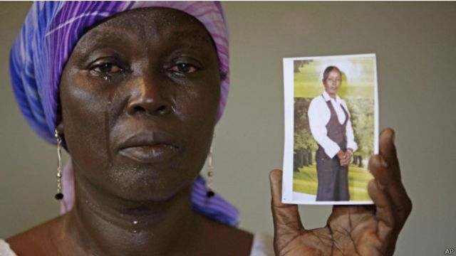Martha Mark mahaifiyar Monica Mark daya daga cikin 'yan makarantar Chibok a Nigeria da aka sace.