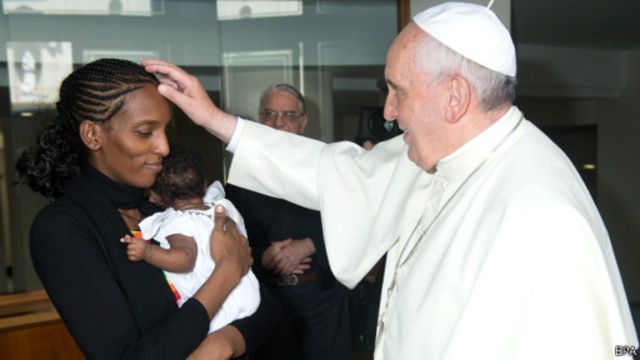 Meriam Ibrahim dan Paus Fransiskus