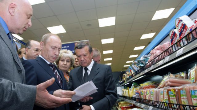Путин в супермаркете