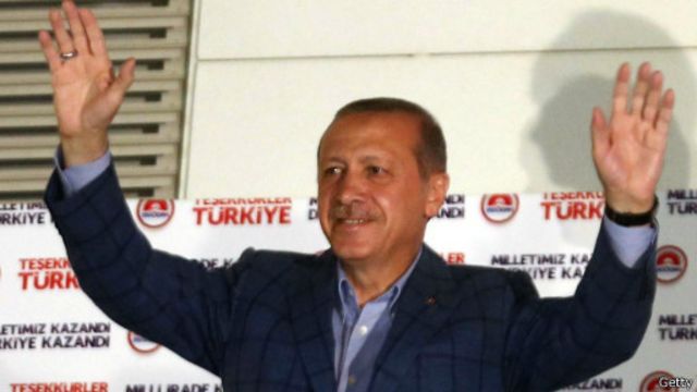 حصل اردوغان على 53.2 بالمائة من اجمالي عدد الاصوات