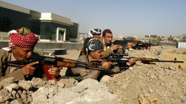 البشمرغة تبدو اكثر تماسكا من الجيش العراقي