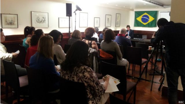 Evento da Casa do Brasil. Credito: BBC